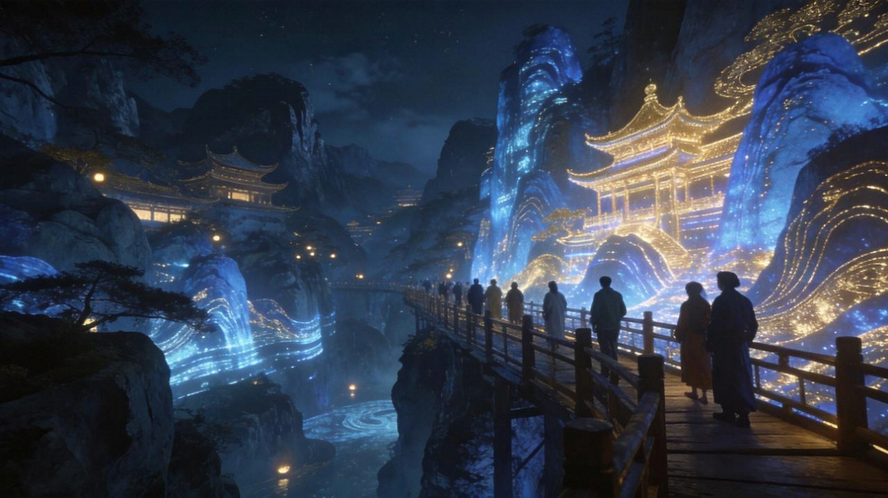 <font color='pasific'>当山水入夜：全息技术如何让景区从</font>
